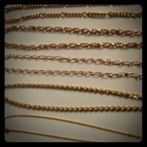 18k gold chains/chocker necklaces